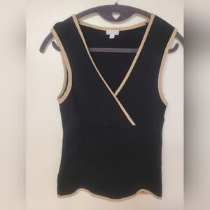 XOXO Black and Tan Women's Top